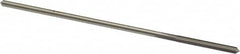 Made in USA - 0.102" High Speed Steel 4 Flute Chucking Reamer - Straight Flute, 0.095" Straight Shank, 7/8" Flute Length, 3-1/2" OAL - Benchmark Tooling