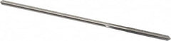 Made in USA - 0.1105" High Speed Steel 4 Flute Chucking Reamer - Straight Flute, 0.103" Straight Shank, 7/8" Flute Length, 3-1/2" OAL - Benchmark Tooling