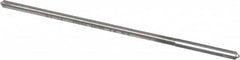 Made in USA - 0.119" High Speed Steel 4 Flute Chucking Reamer - Straight Flute, 0.112" Straight Shank, 7/8" Flute Length, 3-1/2" OAL - Benchmark Tooling