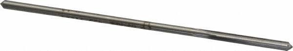 Made in USA - 0.132" High Speed Steel 4 Flute Chucking Reamer - Straight Flute, 0.119" Straight Shank, 7/8" Flute Length, 3-1/2" OAL - Benchmark Tooling