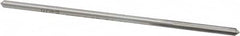 Made in USA - 0.1375" High Speed Steel 4 Flute Chucking Reamer - Straight Flute, 0.1275" Straight Shank, 1" Flute Length, 4" OAL - Benchmark Tooling