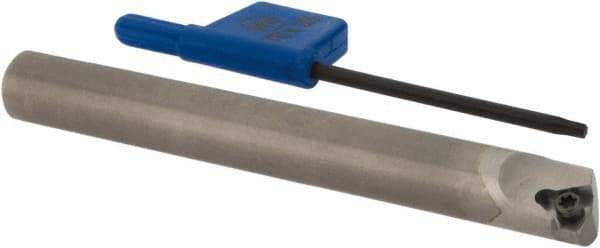 Iscar - MGSI, Left Hand Cut, 8mm Shank Width, Neutral Rake Indexable Turning Toolholder - 72mm OAL, IR; WB.T 52.. Insert Compatibility, Series Isoturn - Benchmark Tooling