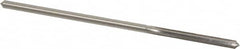 Made in USA - 0.1625" High Speed Steel 6 Flute Chucking Reamer - Straight Flute, 0.153" Straight Shank, 1-1/8" Flute Length, 4-1/2" OAL - Benchmark Tooling