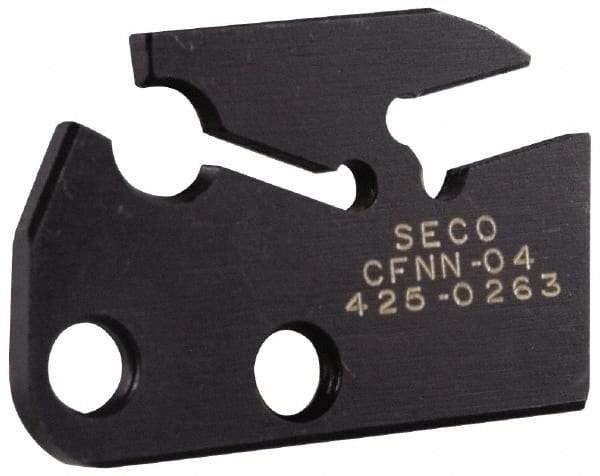 Seco - 0.118" Blade Width, 7.02" OAL, Single End Indexable Cut-Off Blade - 0.866" Max Depth of Cut, CFNN Blade, MDT Series - Benchmark Tooling