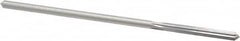 Made in USA - 0.1645" High Speed Steel 6 Flute Chucking Reamer - Straight Flute, 0.153" Straight Shank, 1-1/8" Flute Length, 4-1/2" OAL - Benchmark Tooling