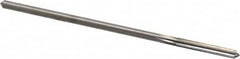 Made in USA - 0.1685" High Speed Steel 6 Flute Chucking Reamer - Straight Flute, 0.1595" Straight Shank, 1-1/8" Flute Length, 4-1/2" OAL - Benchmark Tooling