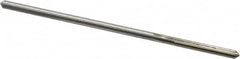 Made in USA - 0.1725" High Speed Steel 6 Flute Chucking Reamer - Straight Flute, 0.1645" Straight Shank, 1-1/8" Flute Length, 4-1/2" OAL - Benchmark Tooling