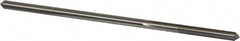 Made in USA - 0.174" High Speed Steel 6 Flute Chucking Reamer - Straight Flute, 0.1645" Straight Shank, 1-1/8" Flute Length, 4-1/2" OAL - Benchmark Tooling