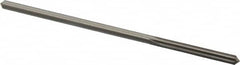 Made in USA - 0.176" High Speed Steel 6 Flute Chucking Reamer - Straight Flute, 0.1645" Straight Shank, 1-1/8" Flute Length, 4-1/2" OAL - Benchmark Tooling