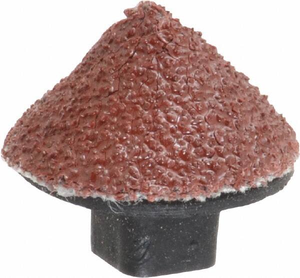 Superior Abrasives - 5/8" Diam 60 Grit 90° Included Angle Cone Center Lap - Aluminum Oxide, Medium Grade, Shank Mounted - Benchmark Tooling