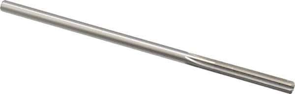 Made in USA - 0.2035" High Speed Steel 6 Flute Chucking Reamer - Straight Flute, 0.1945" Straight Shank, 1-1/4" Flute Length, 5" OAL - Benchmark Tooling