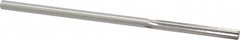 Made in USA - 0.2045" High Speed Steel 6 Flute Chucking Reamer - Straight Flute, 0.1945" Straight Shank, 1-1/4" Flute Length, 5" OAL - Benchmark Tooling