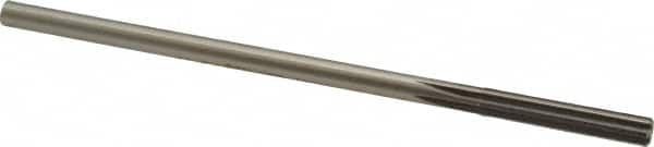 Made in USA - 0.218" High Speed Steel 6 Flute Chucking Reamer - Straight Flute, 0.2075" Straight Shank, 1-1/4" Flute Length, 5" OAL - Benchmark Tooling