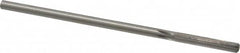 Made in USA - 0.241" High Speed Steel 6 Flute Chucking Reamer - Straight Flute, 0.2329" Straight Shank, 1-1/2" Flute Length, 6" OAL - Benchmark Tooling