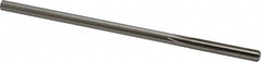 Made in USA - 0.254" High Speed Steel 6 Flute Chucking Reamer - Straight Flute, 0.2405" Straight Shank, 1-1/2" Flute Length, 6" OAL - Benchmark Tooling