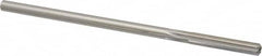 Made in USA - 0.2585" High Speed Steel 6 Flute Chucking Reamer - Straight Flute, 1/4" Straight Shank, 1-1/2" Flute Length, 6" OAL - Benchmark Tooling