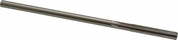 Made in USA - 0.274" High Speed Steel 6 Flute Chucking Reamer - Straight Flute, 1/4" Straight Shank, 1-1/2" Flute Length, 6" OAL - Benchmark Tooling