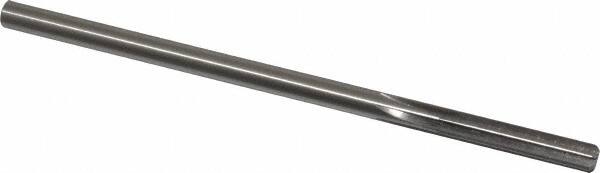 Made in USA - 0.285" High Speed Steel 6 Flute Chucking Reamer - Straight Flute, 1/4" Straight Shank, 1-1/2" Flute Length, 6" OAL - Benchmark Tooling