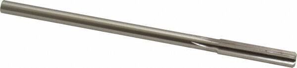 Made in USA - 0.326" High Speed Steel 6 Flute Chucking Reamer - Straight Flute, 0.2792" Straight Shank, 1-1/2" Flute Length, 6" OAL - Benchmark Tooling