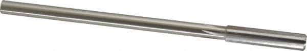 Made in USA - 0.34" High Speed Steel 6 Flute Chucking Reamer - Straight Flute, 0.2792" Straight Shank, 1-1/2" Flute Length, 6" OAL - Benchmark Tooling