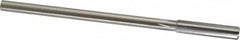 Made in USA - 0.34" High Speed Steel 6 Flute Chucking Reamer - Straight Flute, 0.2792" Straight Shank, 1-1/2" Flute Length, 6" OAL - Benchmark Tooling