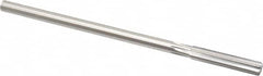 Made in USA - 0.352" High Speed Steel 6 Flute Chucking Reamer - Straight Flute, 0.3105" Straight Shank, 1-3/4" Flute Length, 7" OAL - Benchmark Tooling