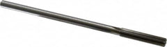 Made in USA - 0.3765" High Speed Steel 6 Flute Chucking Reamer - Straight Flute, 0.3105" Straight Shank, 1-3/4" Flute Length, 7" OAL - Benchmark Tooling