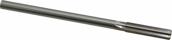 Made in USA - 0.428" High Speed Steel 6 Flute Chucking Reamer - Straight Flute, 0.373" Straight Shank, 1-3/4" Flute Length, 7" OAL - Benchmark Tooling