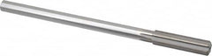 Made in USA - 0.468" High Speed Steel 6 Flute Chucking Reamer - Straight Flute, 0.373" Straight Shank, 1-3/4" Flute Length, 7" OAL - Benchmark Tooling