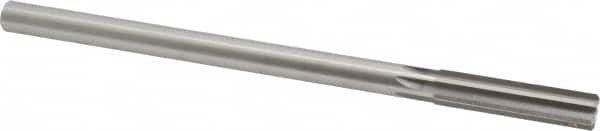 Made in USA - 0.476" High Speed Steel 6 Flute Chucking Reamer - Straight Flute, 0.4355" Straight Shank, 2" Flute Length, 8" OAL - Benchmark Tooling