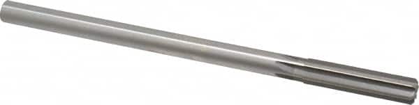 Made in USA - 0.477" High Speed Steel 6 Flute Chucking Reamer - Straight Flute, 0.4355" Straight Shank, 2" Flute Length, 8" OAL - Benchmark Tooling