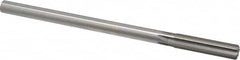 Made in USA - 0.477" High Speed Steel 6 Flute Chucking Reamer - Straight Flute, 0.4355" Straight Shank, 2" Flute Length, 8" OAL - Benchmark Tooling