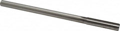 Made in USA - 0.485" High Speed Steel 6 Flute Chucking Reamer - Straight Flute, 0.4355" Straight Shank, 2" Flute Length, 8" OAL - Benchmark Tooling