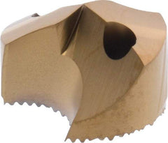 Seco - Series SD100, 22.23mm Diam 140° Replaceable Drill Tip - Carbide, TiAlN Finish, Through Coolant - Benchmark Tooling