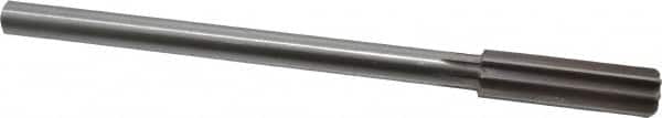 Made in USA - 0.595" High Speed Steel Chucking Reamer - Straight Flute, Straight Shank - Benchmark Tooling
