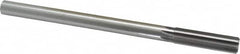 Made in USA - 0.624" High Speed Steel 8 Flute Chucking Reamer - Straight Flute, 0.5615" Straight Shank, 2-1/4" Flute Length, 9" OAL - Benchmark Tooling