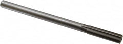 Made in USA - 0.639" High Speed Steel Chucking Reamer - Straight Flute, Straight Shank - Benchmark Tooling