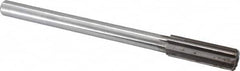 Made in USA - 0.825" High Speed Steel Chucking Reamer - Straight Flute, Straight Shank - Benchmark Tooling