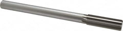 Made in USA - 0.874" High Speed Steel 8 Flute Chucking Reamer - Straight Flute, 3/4" Straight Shank, 2-5/8" Flute Length, 10" OAL - Benchmark Tooling