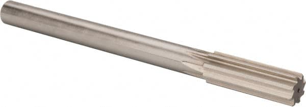 Made in USA - 0.884" High Speed Steel Chucking Reamer - Straight Flute, Straight Shank - Benchmark Tooling