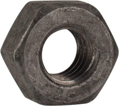 Value Collection - 5/16-18 UNC Steel Right Hand Heavy Hex Nut - 9/16" Across Flats, 19/64" High, Hot Dipped Galvanized Finish - Benchmark Tooling