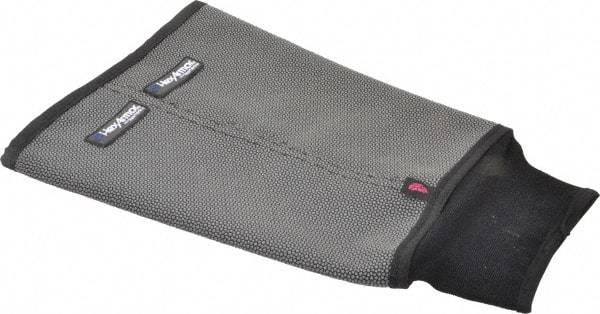 HexArmor - Size 2XL, Gray/Black SuperFabric Cut & Puncture Resistant Sleeve - 9" Long Sleeve, Cut Resistance Level 5, Made with Thumb Hole - Benchmark Tooling