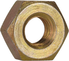 Made in USA - 5/16-18 UN Steel Right Hand Machine Screw Hex Nut - 9/16" Across Flats, 0.225" High, Cadmium-Plated Finish - Benchmark Tooling