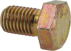 Made in North America - 5/16-24 UNF, 1/2" Length Under Head Hex Head Cap Screw - Grade 8 Alloy Steel, Zinc-Plated Finish, 1/2" Hex - Benchmark Tooling