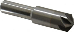 M.A. Ford - 1/2" Head Diam, 3/8" Shank Diam, 6 Flute 120° Solid Carbide Countersink - Bright Finish, 2-1/8" OAL, 0.15" Nose Diam, Single End, Straight Shank, Right Hand Cut - Benchmark Tooling