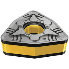 Iscar - WNMG433 NR Grade IC5010 Carbide Turning Insert - TiCN/Al2O3/TiN Finish, 80° Trigon, 1/2" Inscr Circle, 3/16" Thick, 3/64" Corner Radius - Benchmark Tooling