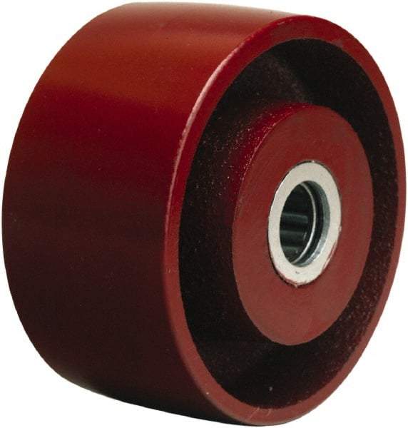 Hamilton - 4 Inch Diameter x 2 Inch Wide, Cast Iron Caster Wheel - 1,000 Lb. Capacity, 2-1/4 Inch Hub Length, 5/8 Inch Axle Diameter, Straight Roller Bearing - Benchmark Tooling