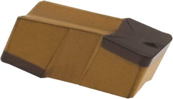 Iscar - 635080GIP E Grade IC8250, 6.35mm Cutting Width Carbide Grooving Insert - 3.8mm Max Depth of Cut, Neutral, 0.8mm Corner Radius, TiCN/Al2O3 Finish - Benchmark Tooling