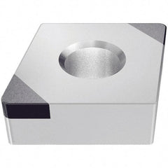 Iscar - CNGA431 R2 Grade IB20H PCBN Turning Insert - Uncoated, 80° Diamond, 1/2" Inscr Circle, 3/16" Thick, 1/64" Corner Radius - Benchmark Tooling