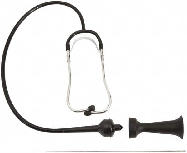 Proto - 14.9" Long, Metal/Black Steel Auto Engine Stethoscope - For Use with All Vehicles - Benchmark Tooling